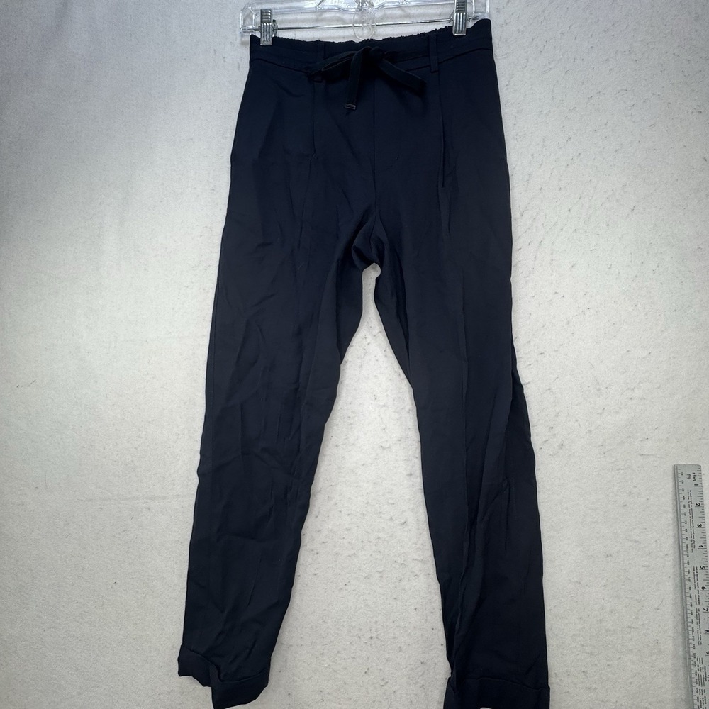 Vince Pants Womens‎ Small Dark Blue Viscose Blend Cuffed Ankle Straight Leg - Picture 13 of 13